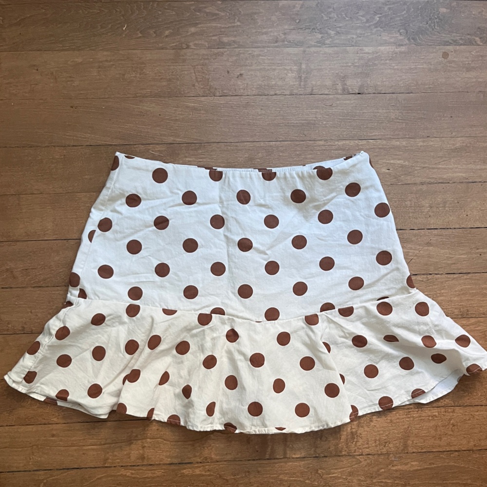 Polka dot skort